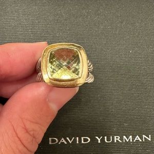 David Yurman Lemon Citrine Albion Ring - Size 8